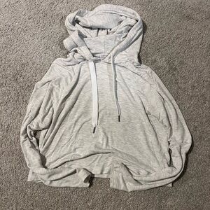 Calvin Klein Heather Gray Hooded Sleepwear Top size small